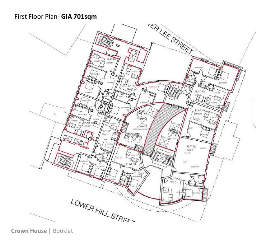 Scheme first floor plan