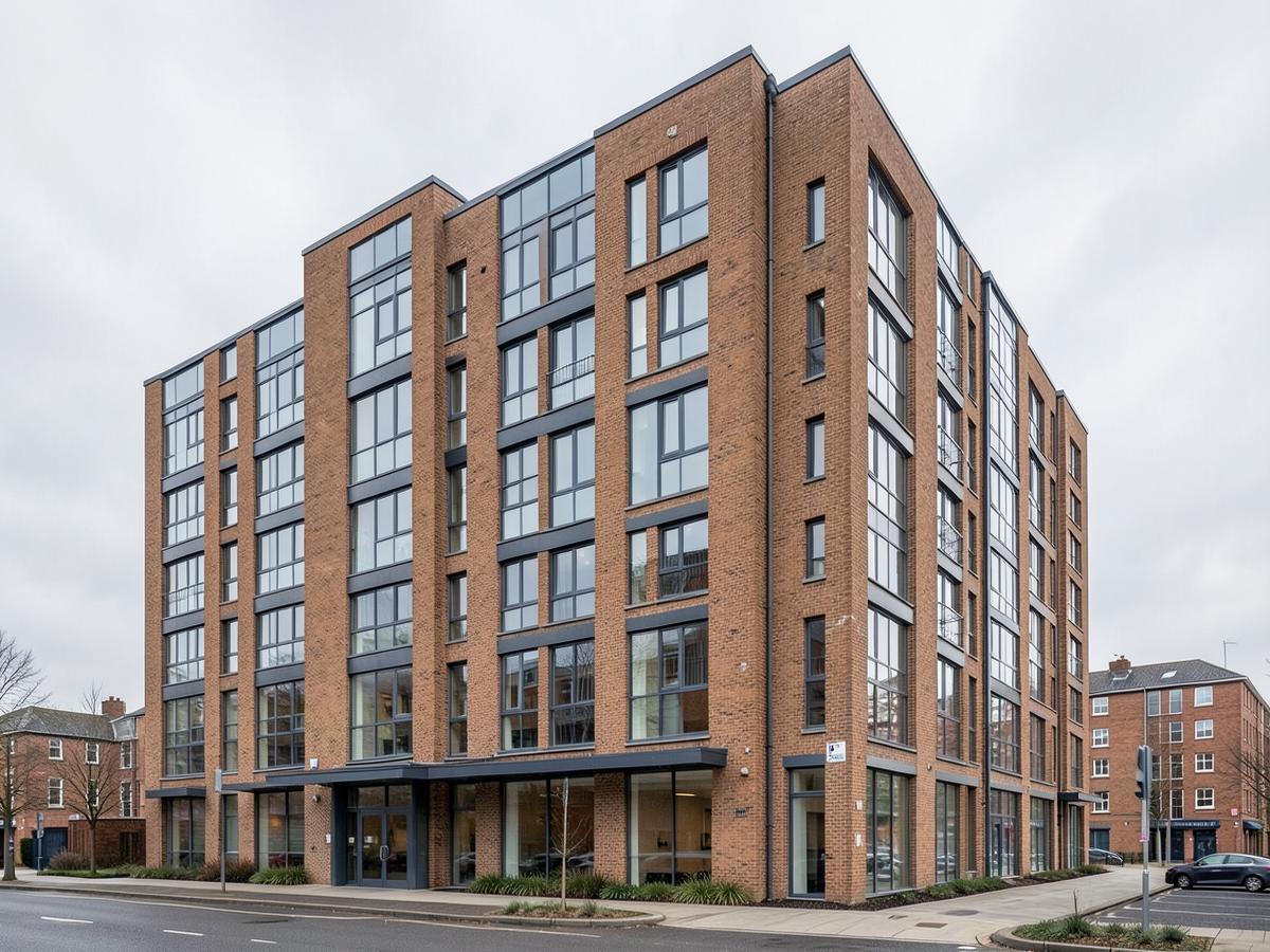 Purpose-built student accommodation building exterior